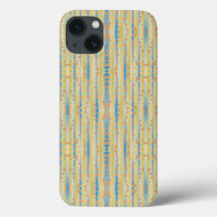 Watercolor Vertical Striped Polka Dots Pattern  iPhone 13 Case