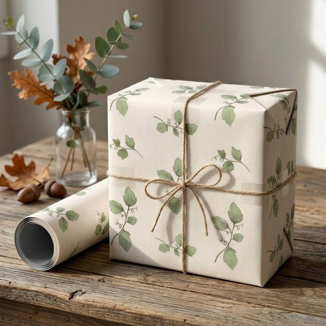 Watercolor Vine Gift Wrap Paper (Creator Uploaded)