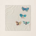 Watercolor vintage blue butterflies. Odilon Redon  Scarf<br><div class="desc">Watercolor vintage blue butterflies by Odilon Redon.</div>