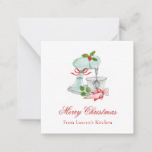 Watercolor Vintage Cake mixer Christmas