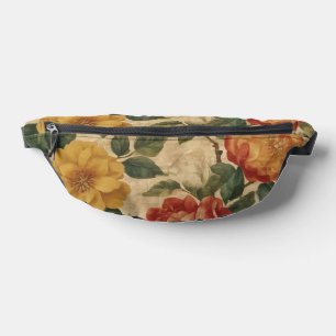 Watercolor Vintage  Floral Modern Collection Fanny Pack
