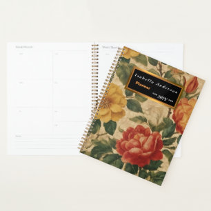 Watercolor Vintage Floral Modern Collection Planner