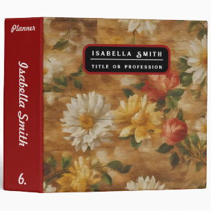 Watercolor Vintage Floral Popular Collection Binder