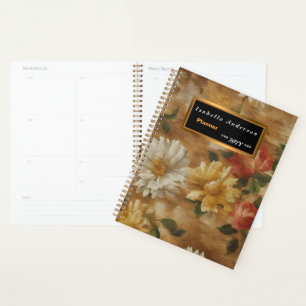 Watercolor Vintage Floral Popular Collection Planner