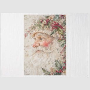 Watercolor Vintage Santa Tissue Paper