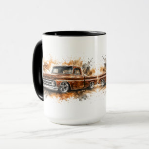 Watercolor Vintage Street Rod Truck Mug