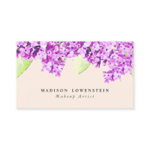 Watercolor Violet Lilac Flowers