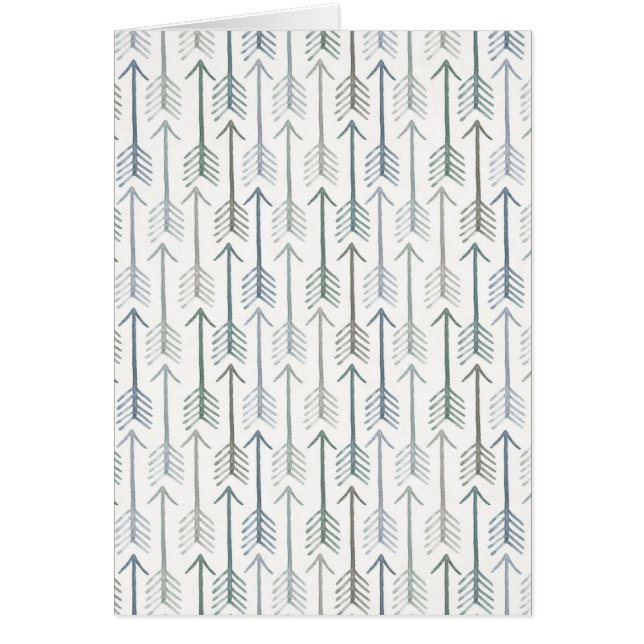 Watercolor Wanderlust Arrow Pattern (Front)