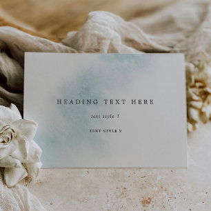 Watercolor Wash   Blue Multipurpose Card