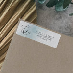 Watercolor Wash | Blue Return Address Label<br><div class="desc">These watercolor wash blue return address labels are perfect for a modern wedding. The simple and classic design features a splash of pastel light blue water colour with minimalist elegant style. These labels can be used for a wedding, bridal shower, special event or any time you need a personal address...</div>