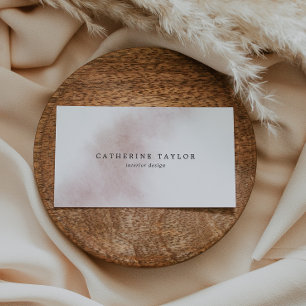 Watercolor Wash Blush Business Card