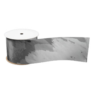 Watercolor waterfall, nature 3 satin ribbon