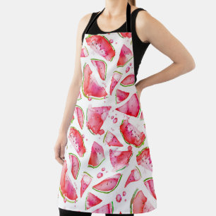 Watercolor Watermelon 1 Apron