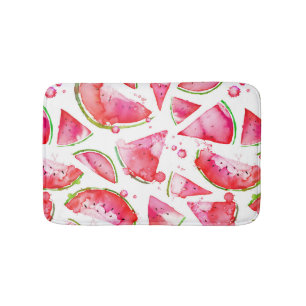 Watercolor Watermelon 1 Bath Mat