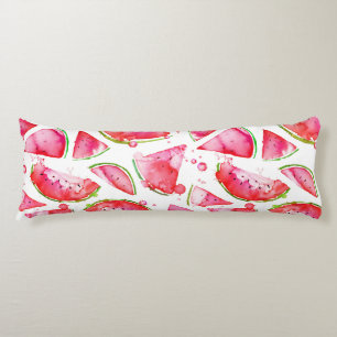 Watercolor Watermelon 1 Body Pillow