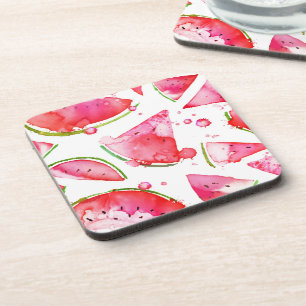 Watercolor Watermelon 1 Coaster