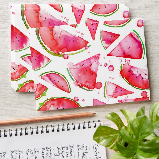 Watercolor Watermelon 1 Envelope (Stacked)