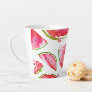 Watercolor Watermelon 1 Latte Mug