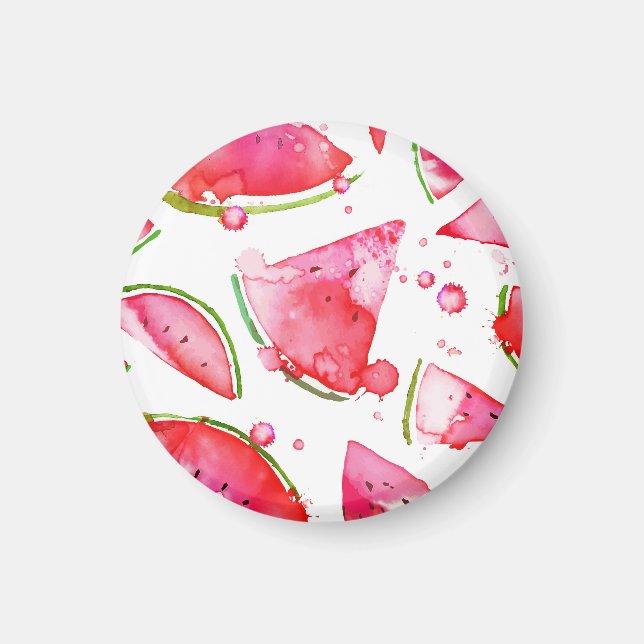 Watercolor Watermelon 1 Magnet (Front)