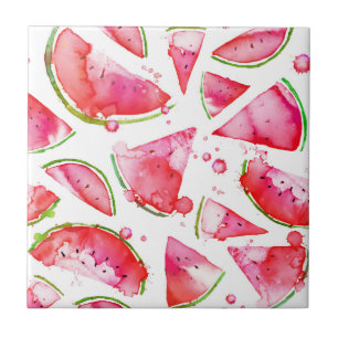 Watercolor Watermelon 1 Tile