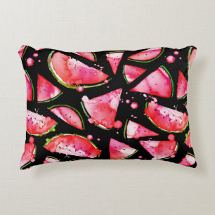 Watercolor Watermelon 2 Accent Pillow