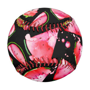 Watercolor Watermelon 2 Baseball