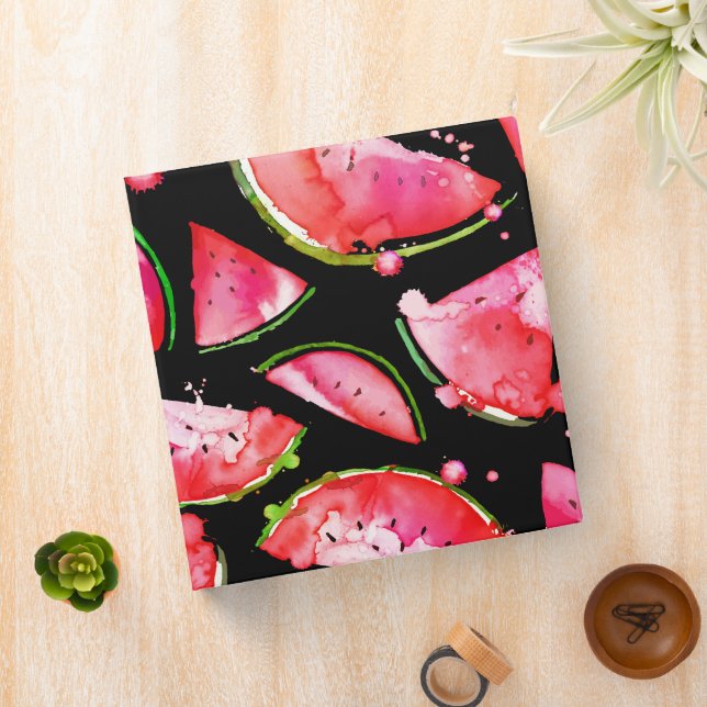 Watercolor Watermelon 2 Binder (In Situ)