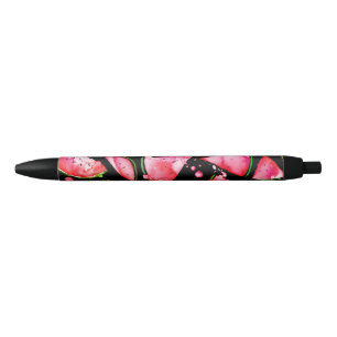 Watercolor Watermelon 2 Black Ink Pen