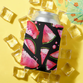 Watercolor Watermelon 2 Can Cooler