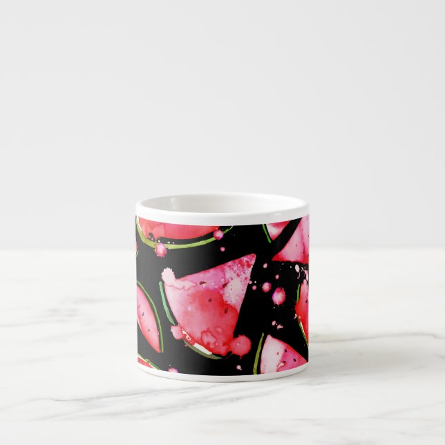 Watercolor Watermelon 2 Espresso Cup (Front)
