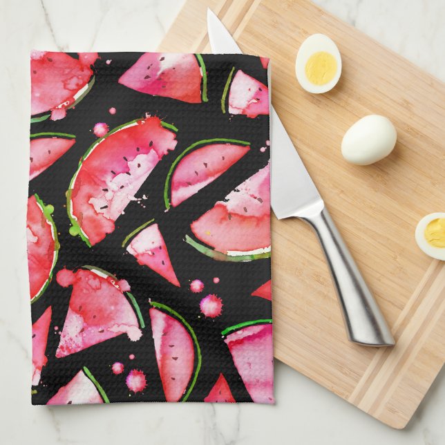 Watercolor Watermelon 2 Kitchen Towel (Quarter Fold)
