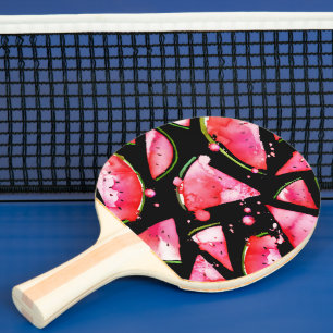 Watercolor Watermelon 2 Ping Pong Paddle