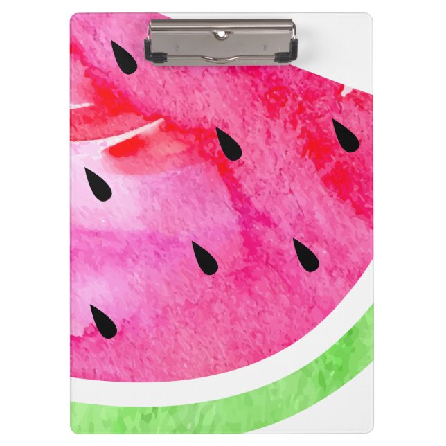 Watercolor Watermelon Clipboard (Front)