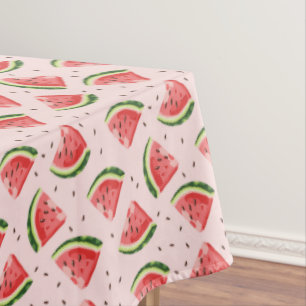 Watercolor Watermelon Fruit Pattern Tablecloth