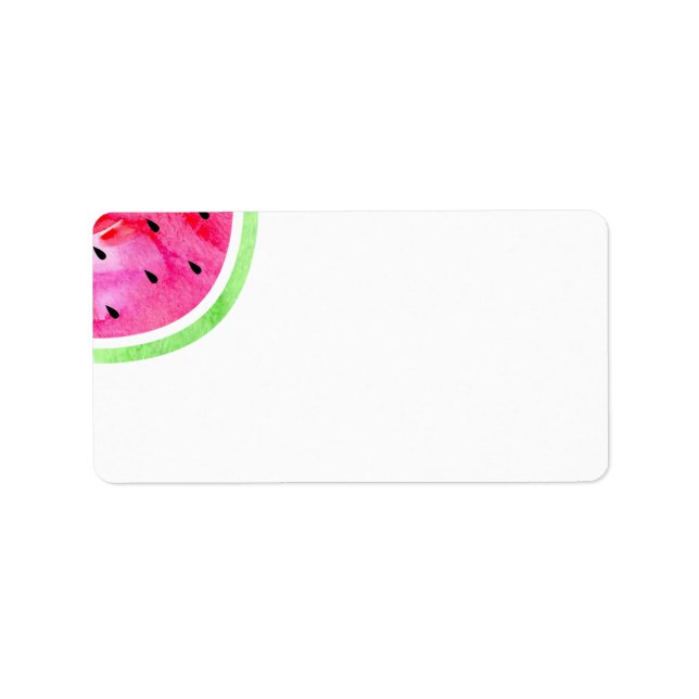 Watercolor Watermelon Label (Front)