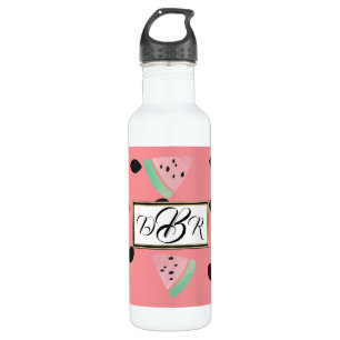Watercolor Watermelon Monogram 710 Ml Water Bottle