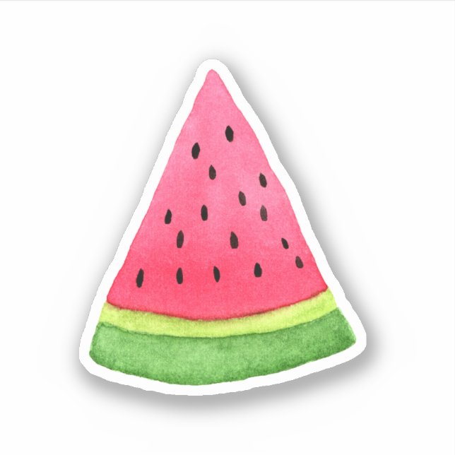Watercolor Watermelon Slice Vinyl (Front)