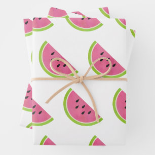Watercolor Watermelon Wrapping Paper Sheet