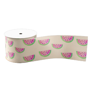 Watercolor Watermelons Grosgrain Ribbon