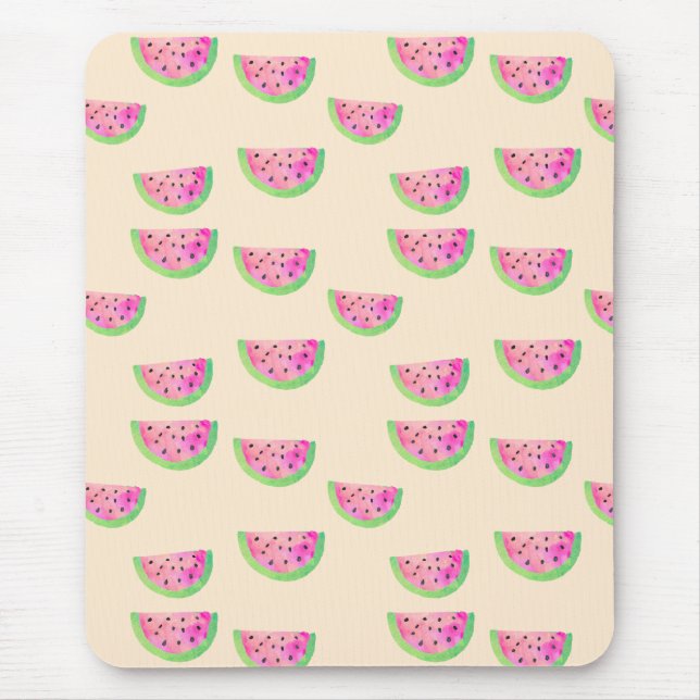 Watercolor Watermelons Mouse Pad (Front)