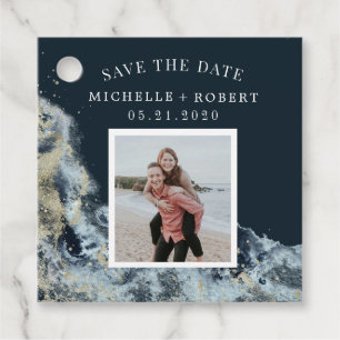 watercolor waves coastal save the date photo favo favour tags