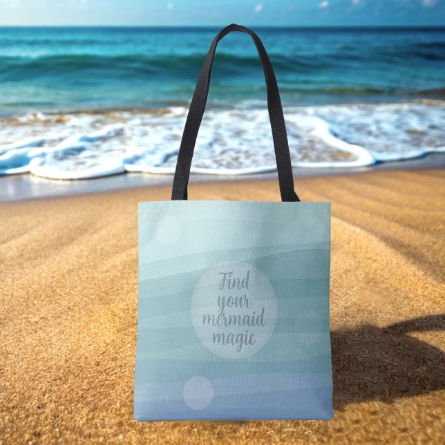 Watercolor Waves Mermaid Sac fourre-tout magique (Find your mermaid magic with this tote bag!)