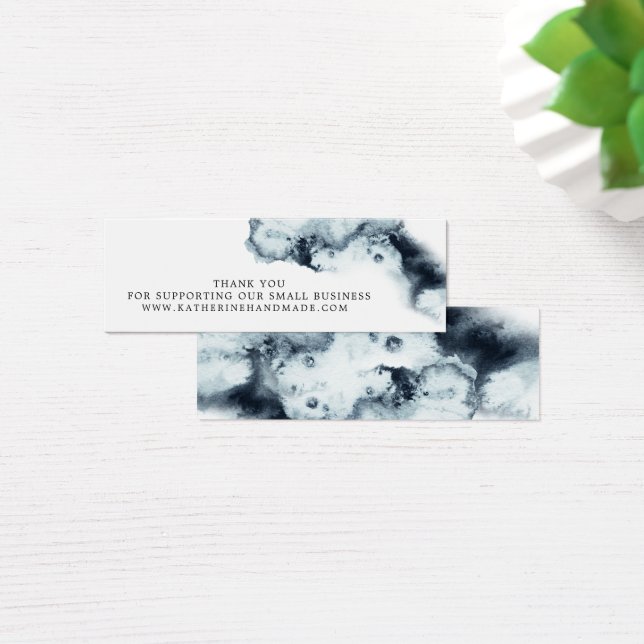 Watercolor Waves Small Business Carte de remerciem (Bureau)