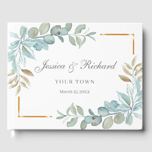 Watercolor Wedding Guest Book