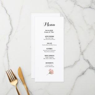 Watercolor Wedding or Event Menu