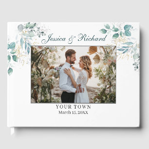 Watercolor Wedding PHOTO Guest Book