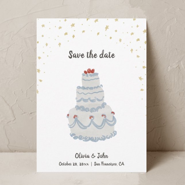 Watercolor Whimsical Save the Date Invitation (Creator Uploaded)