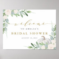 Watercolor White Pumpkin Fall Bridal Shower 