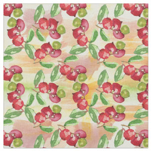 Watercolor wild berry fabric
