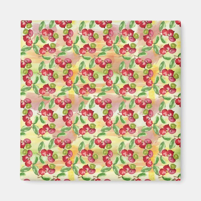 Watercolor wild berry magnet (Front)